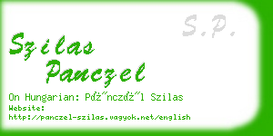 szilas panczel business card